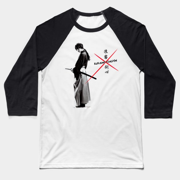 Himura Kenshin Samurai X Baseball T-Shirt by TaivalkonAriel